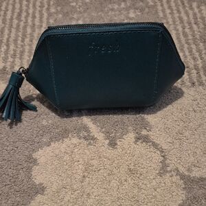 Fresh Makeup Pouch Bag with Tassel Emerald Green